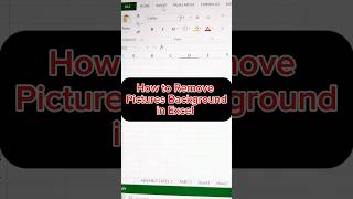 Excel Tips & Tricks | How to remove pictures background in Excel #excel #exceltips #exceltutorial