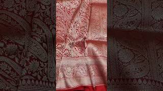 Pure Banarasi Katan Silk Saree Handloom Made 7524931212 #bridalsarees #youtubeshorts #trend #shorts