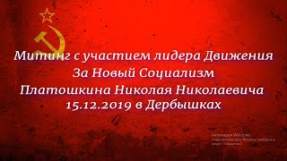 Митинг в Дербышках с участием Лидера Движения За Новый Социализм Платошкина Николая Николаевичав