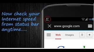 How To Show Internet Speed on Status Bar | No Root