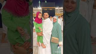 Aiman khan With Family Umrah Status 🤲|| #actress #laibakhan #aimankhan #shorts