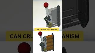 Can Crusher Mechanism📌#shorts #facts #mechanical #3d #engineering #project #automobile #solidworks