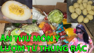 #62- LÀM BÁNH LỌC  VỚI NHÂN ĐÔNG LẠNH- THÙNG RÁC MỸ NGÀY THỨ 7 CÓ GI?!