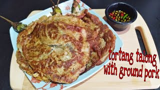 Tortang talong with groundpork | Simpleng Ulam Pinasarap