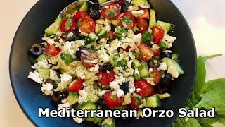 Best Summer Mediterranean Orzo Salad 🌱