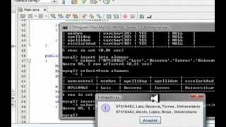 conexion de MySQL con JAVA parte2