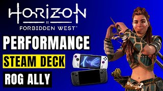 TÁ BONITO DE MAIS! Veja como Horizon Forbidden West roda no Steam Deck e Asus Rog Ally