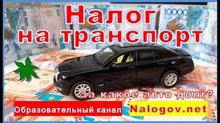 Как узнать за какое авто пришёл транспортный налог?  Самое подробное видео.