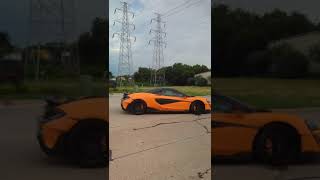 McLaren 600LT leaving Cars and Coffee #car #cars #fyp #shorts