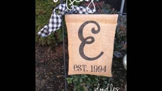 DIY Burlap Flag