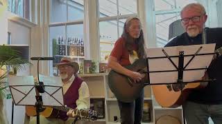 Mike, Karina and Graham singing Shaking of the Sheets