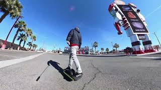 Onewheel PintX - Riding around Alien Fresh Jerky. Baker, NV.