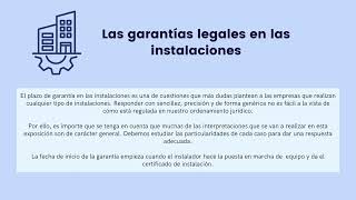 Video Tutorial de las garantías legales y comerciales