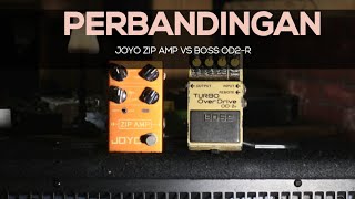 Perbandingan Efek Gitar Overdrive Boss Turbo Overdrive dan Joyo Zip Amp #efekgitar #bosspedals