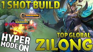 Zylong Build 1 Hit | Zylong best Meta Build 2021 | Top Global Zilong | MLBB