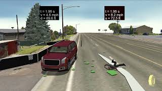 Virtual Crash   High Speed Pedestrian Impact