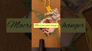 Macrame photo hanger #macrame #macramehanger #macrametutorial #macramehanging