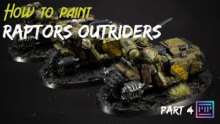 How to paint Raptors Outriders - Part 4 Enamel Washes