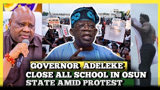 Davido's Uncle Governor Adeleke shutdown All school in osun state amid Protest As vdm to be arrested