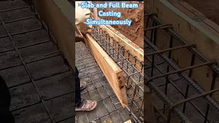 Slab and Beam Casting Simultaneously | #shorts #shortviral #shortsyoutube #shortvideo