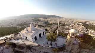 St. George Chapel, Lykavittos Athens Greece Aerial View