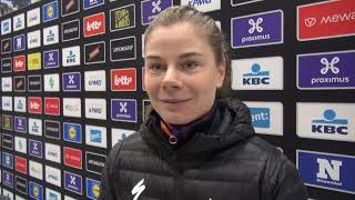 Lotte Kopecky after her victory in Omloop Het Nieuwsblad 2023: "It was pretty long to the finish"