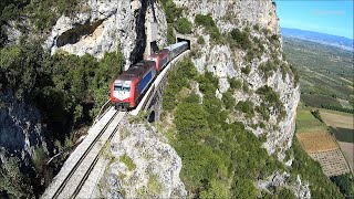 Bralos Rail Pass Trains - Pole Aerial Videos