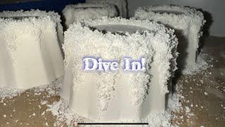 ASMR | Baby Powder Chalk Melting Creations | Powdery Crispy Crunch | Dive In!