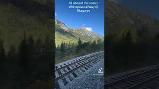 Whitepass yukon scenic railway at Skagway Alaska #skagway #alaska #traveling