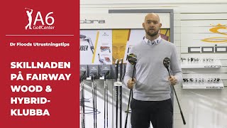 Dr Floods Utrustningstips - Skillnaden på Fairway Wood & Hybridklubba