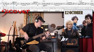 U2 - I Threw a Brick Through a Window - Bass Cover with Tabs in 4K