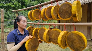 Wood processing process - Making a Cutting Board from Rough Lumber goes to market sell | Ly Thi Tam