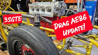 Drag AE86 Update #psiracing #3sgte #ae86