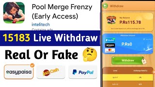 Pool Merge Frenzy App Withdrawal | Pool Merge Frenzy App Real or Fake | Pool Merge Frenzy App