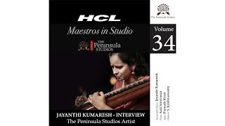 Jayanthi Kumaresh-Artist Profile-HCL MIS Live @TPS