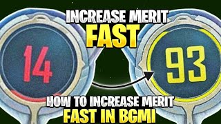 How To increase Merit in BGMI Fast | Insufficient Merit Can Not Start The Game issue Solved in BGMI