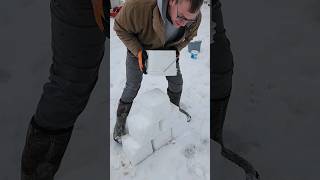 Fun In The Snow! | Snow Block W/ Buckets #shorts #diy #farming #homesteading #trending #snow #frozen