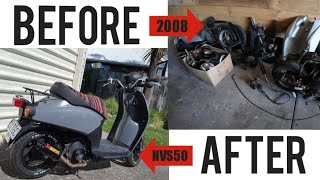 Transforming My Honda Today | Restomod | NVS50 | 50cc Scooter | New Zealand