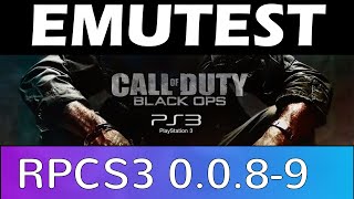 EMUTEST | RPCS3 0.0.8-9537 Vulkan| Call of Duty Black Ops | Split Screen Zombies