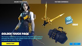 AMAZING “Golden Touch Pack” OUT NOW! (Fortnite Item Shop September 16th, 2021)