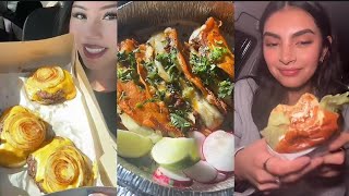 TikTok mukbang compilation |in n out ,tacobell ,Burger King and moree