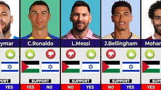 Football Celebrities: Support with Israel or Palestine