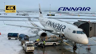 FINNAIR E190 AY1472 Business Class - Vienna to Helsinki, The Vienna Lounge (4K)