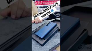 Unboxing Galaxy Z Fold 6 Navy Blue 💙⚡️⚒️ #samsung #zfold6 #trending #shorts #viralvideo #viralshorts