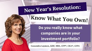 2024 New Year's Resolution: Know What You Own