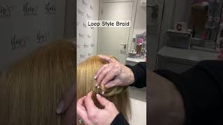 Loop braid style - so elegant #braids #hairstyles #hair #hairtutorial #hairvideo #braidstyles #braid