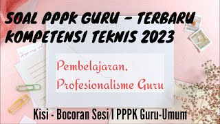 SOAL PPPK GURU 2024!! Bocoran Soal - Kompetensi TEKNIS dan SJT fromSESI - I#pppkguru #pppk2024 #pppk