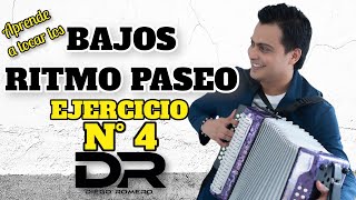 Ejercicio para tocar los bajos (N° 4 en ritmo paseo) - Diego Romero Acordeón