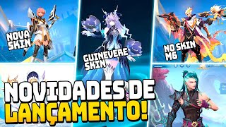 𝗡𝗢𝗩𝗜𝗗𝗔𝗗𝗘𝗦 𝗗𝗘 𝗟𝗔𝗡𝗖̧𝗔𝗠𝗘𝗡𝗧𝗢! NOVA SKIN DA GUINEVERE! NOVAS SKINS! MUDIAL MOBILE LEGENDS