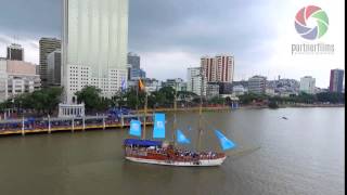 Sobrevuelo 3 del barco Morgan en el Río Guayas